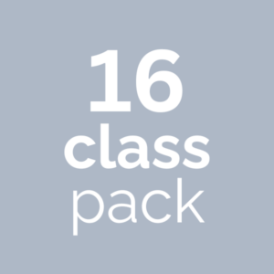 16 Class Pack (Valid 3 Months)